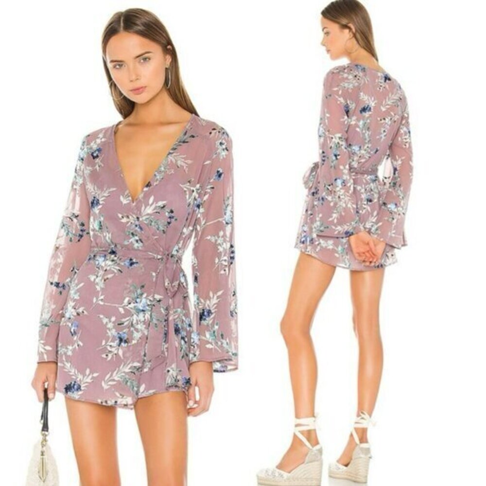 Tularosa Robin Dress in Mauve Floral